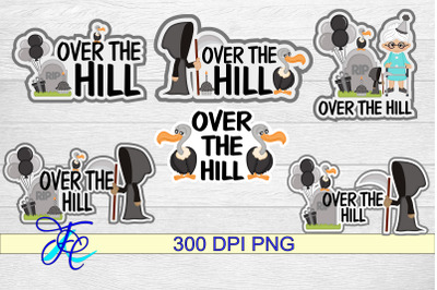 Over The Hill Woman Stickers