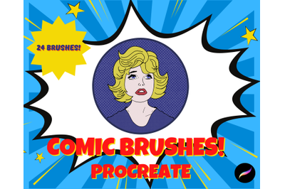Comic Brushes for Procreate X 24