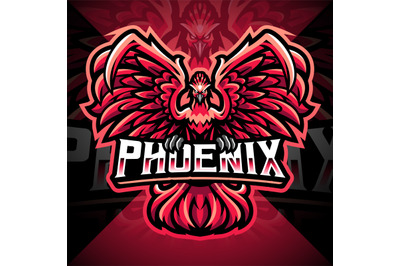 Phoenix esport mascot logo design