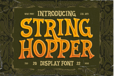 String Hopper - Display Font