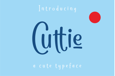 Cuttie - a cute typeface