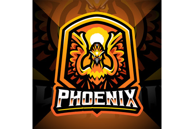 Phoenix esport mascot logo design