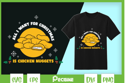 Womens Chicken Nuggets Ugly Christmas