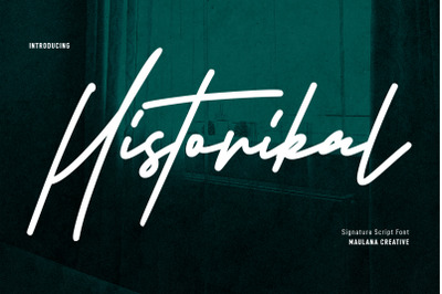 Historikal Signature Script Font