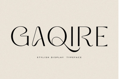 GAQIRE Typeface