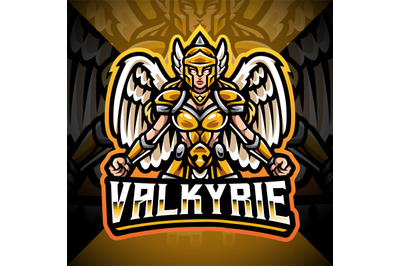Valkyrie esport mascot logo design