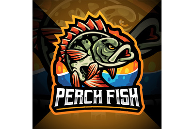 Perch fish esport mascot logo design