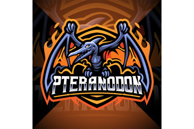 Pteranodon esport mascot logo design