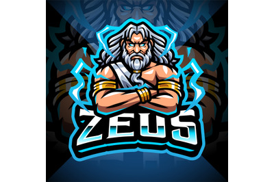 Zeus esport mascot logo design