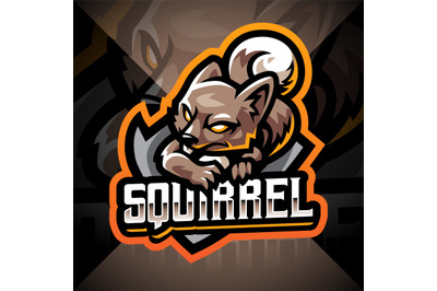 Squirrel esport mascot logo design