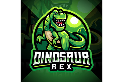 Dinosaur esport mascot logo design