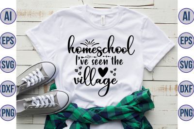 Homeschool I have seen the village svg