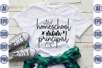 Homeschool mom principal svg