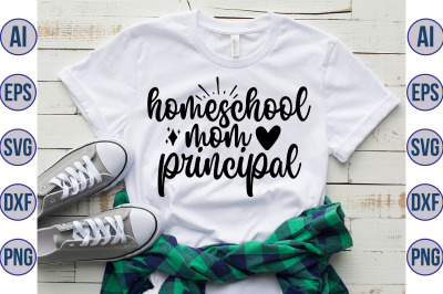 Homeschool mom principal svg