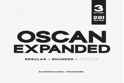 Oscan Expanded - Display Sans Serif Font
