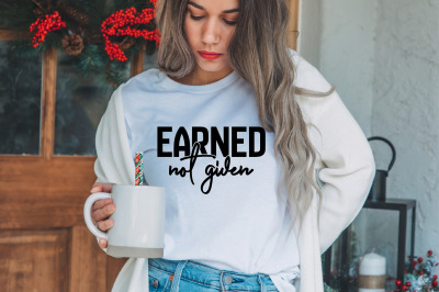 Earned Not Given svg