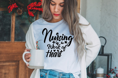 Nursing is a Work of Heart svg