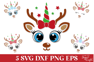 Reindeer Unicorn SVG Pack