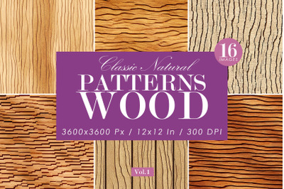 Natural Wood Patterns Set 1