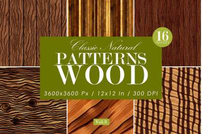 Natural Wood Patterns Set 3