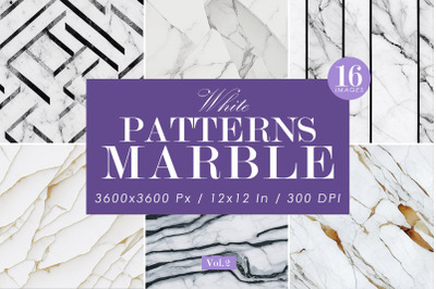White Marble Stone Patterns Set 2