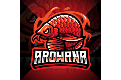 Arowana esport mascot logo design