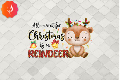 All I Want For Christmas Is A Reindeer