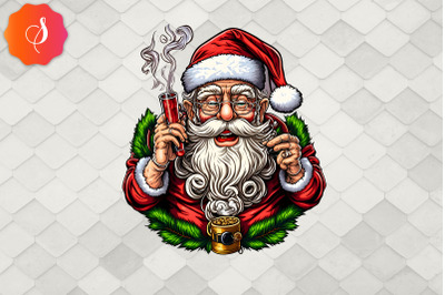 Santa Claus Holding Confetti Popper