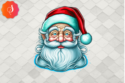 Kindly Santa Claus Face Christmas