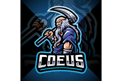 Coeus esport mascot logo design