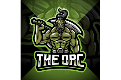 Orc esport mascot logo design