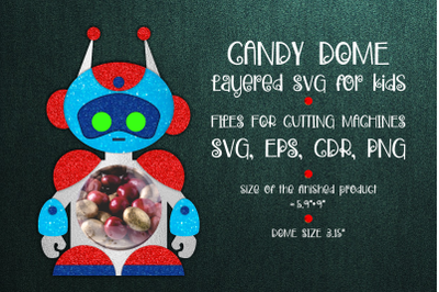 Robot Candy Dome | Paper Craft Template