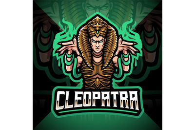 Cleopatra esport mascot logo design