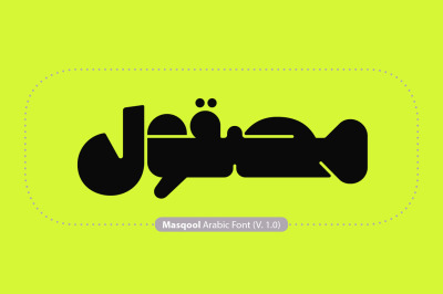 Masqool - Arabic Font