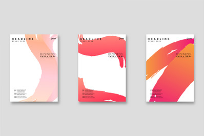 Bright abstract grunge splatter brochure or cover vector