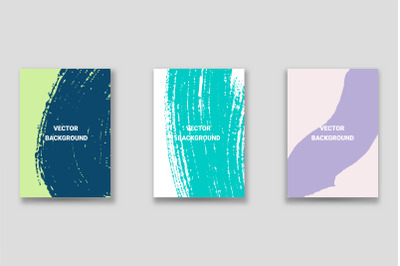 Bright abstract grunge splatter brochure or cover vector