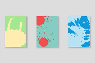 Bright abstract grunge splatter brochure or cover vector