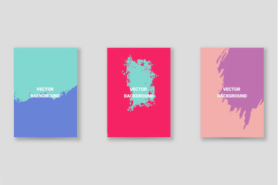 Bright abstract grunge splatter brochure or cover vector