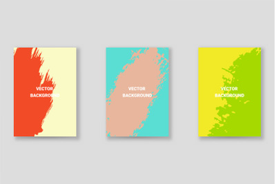 Bright abstract grunge splatter brochure or cover vector