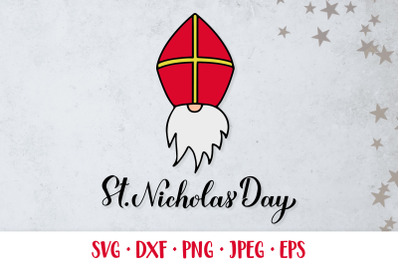 St. Nicholas Day SVG. Saint Nicholas Day cut file