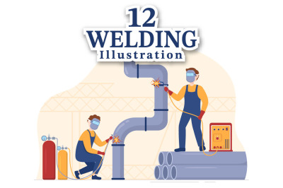 12 Welding Service Illustration