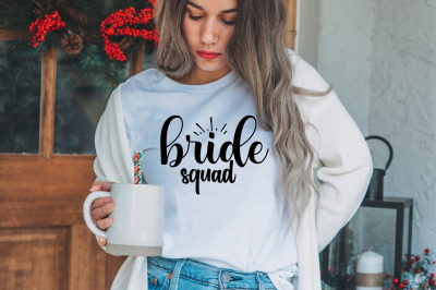 bride squad svg