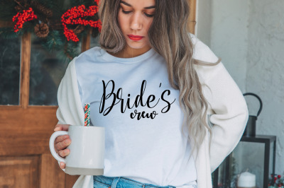 bride&#039;s crew svg