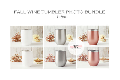 Fall Wine Tumbler Photo Bundle