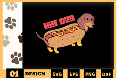 Animal Puns Dog Hot-Dog Hotdog Funny