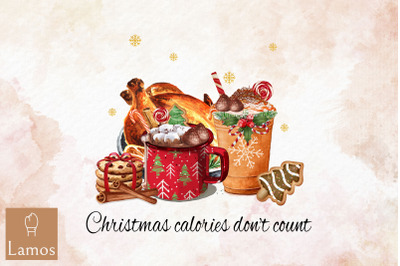 Christmas Calories Dont Count Funny