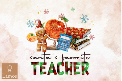 Christmas Santa&amp;&23;039;s Favorite Teacher