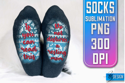 Socks Quotes Sublimation | PNG Design | Family Design