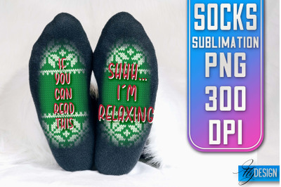 Socks Quotes Sublimation | PNG Design | Family Design