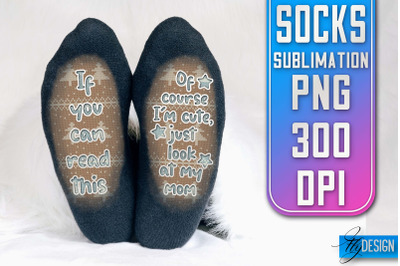 Socks Quotes Sublimation | PNG Design | Family Design